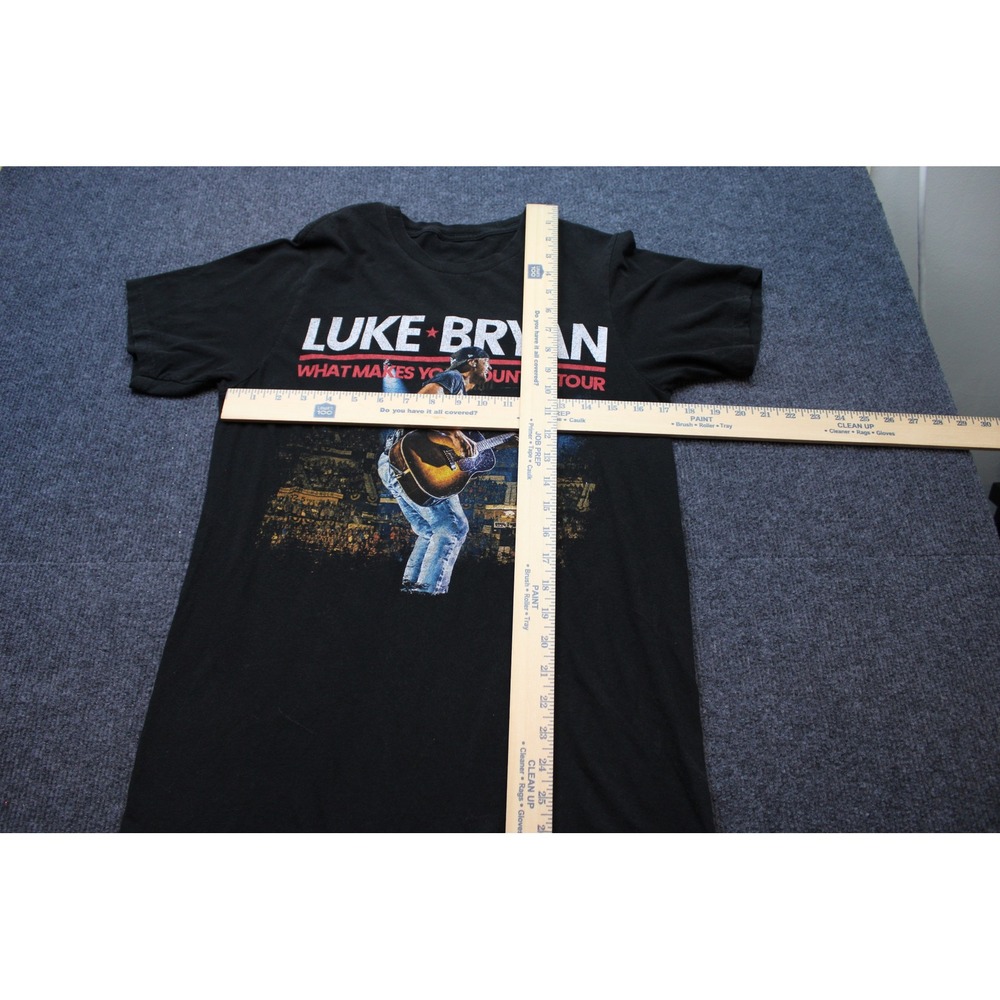 Luke Bryan What Makes You Country Tour Black Graphic T-Shirt Short Sleeve Small - Picture 4 of 7
